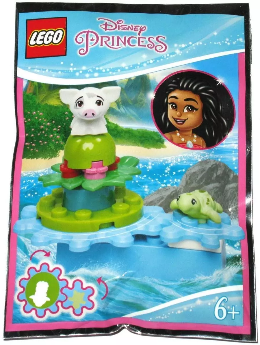 Disney LEGO Polybag Set 302008 Princess Moana Pua Pig Turtle Minifig Foil Pack