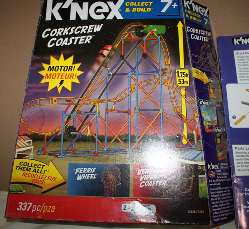 K'NEX CORKSCREW COASTER COMPLETE 337 PIECES THRILL RIDES NUMBER 12434/71313 - Picture 8 of 22