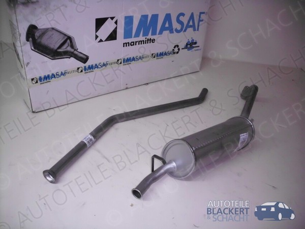 Imasaf Auspuff Ab Kat für Fiat Panda 1.0 I.E. + Van 1992-1994|Mittelrohr+Endtopf-image