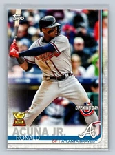 RONALD ACUNA 2019 TOPPS OPENING DAY #51 ROOKIE CUP ATLANTA BRAVES