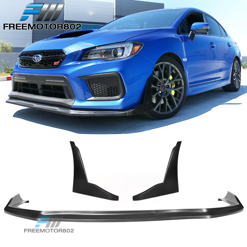 Fits 15-21 Subaru WRX STI CS Style Front Bumper Lip & Splitters
