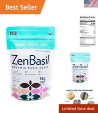 California-Made Organic Basil Seeds - 14oz Keto, Paleo, and -Friendly