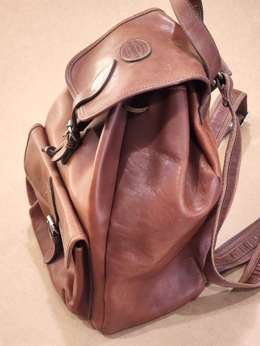 G.H.Bass & Co Vintage Brown Leather Backpack Vintage | eBay display picture 1