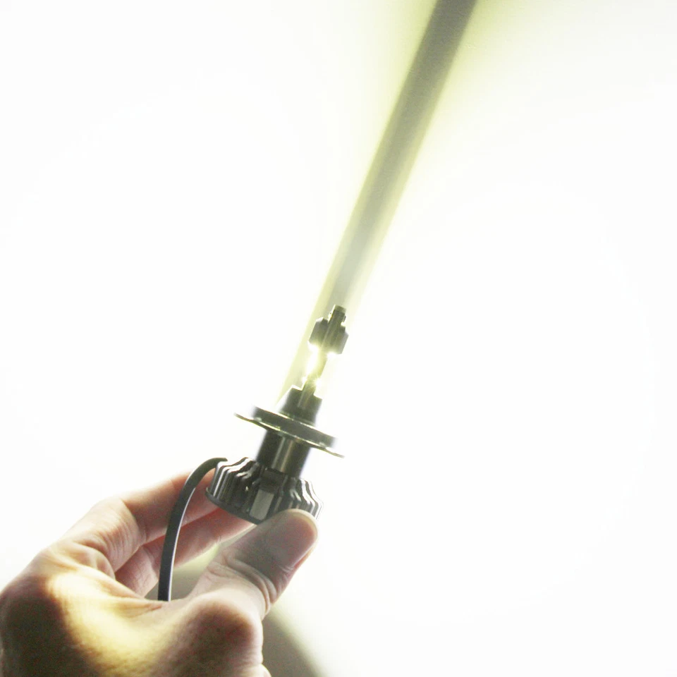 Alla Lighting LED H4 Headlight High Low Adjustable Beam Cutoff White Light Bulb - Image 2 of 4