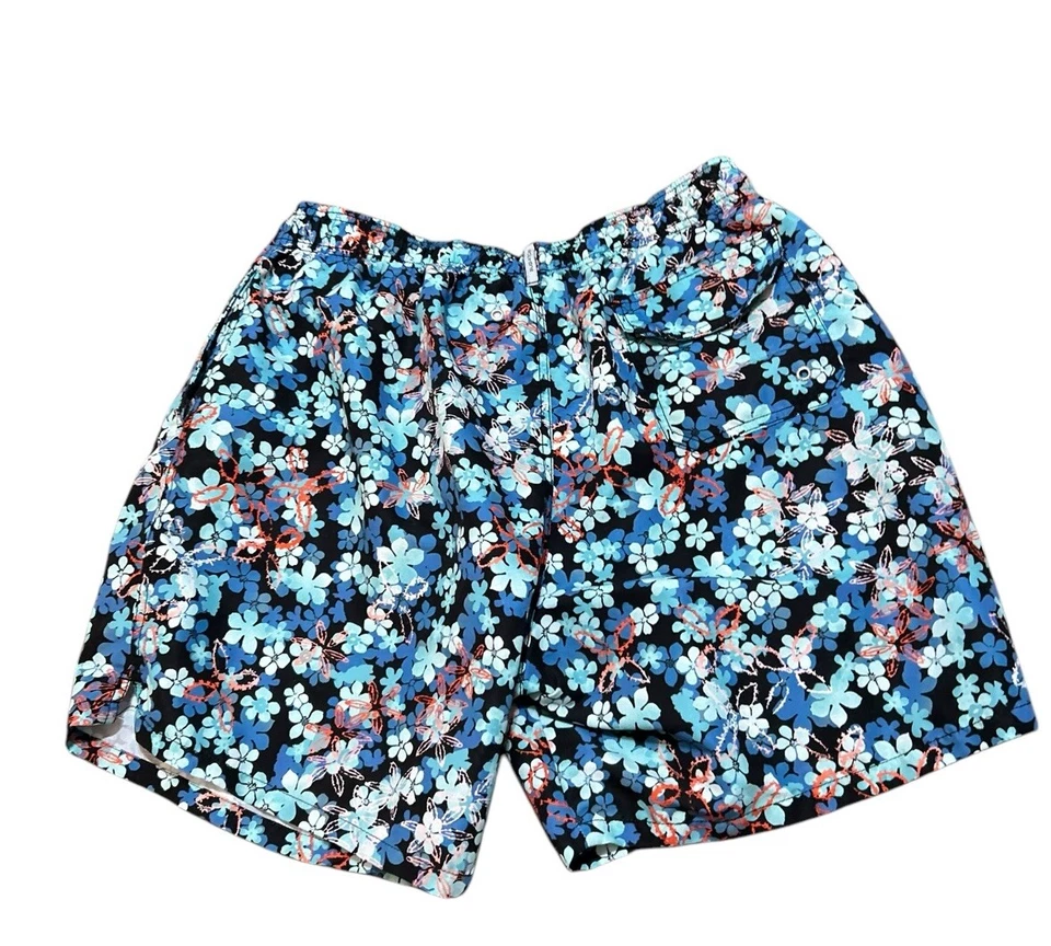 Pantalones Cortos de Natación Bugatchi Uomo Hombres Talla XL Floral Multicolor Azul Malla Brillante Foto 3 de 4