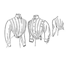 Late 1890s Tucked Shirt Waists Sewing Pattern bust 32" - Past Patterns 2315