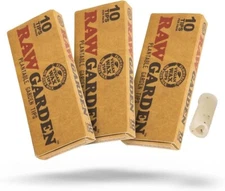 RAW Garden Filter Tips, Plantable Tips for Rolling (3 Packs, 30 Total)