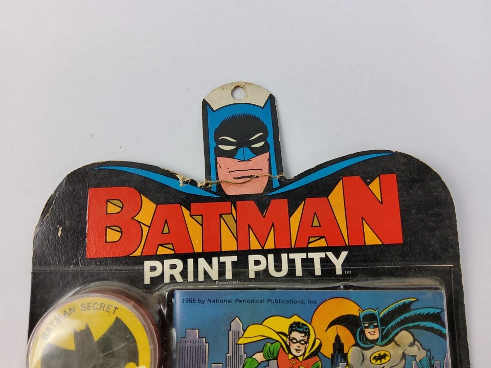 老式1966年蝙蝠侠印刷油灰书彩色NPP DC漫画玩具密封罕见 — 第 4/4 张图片