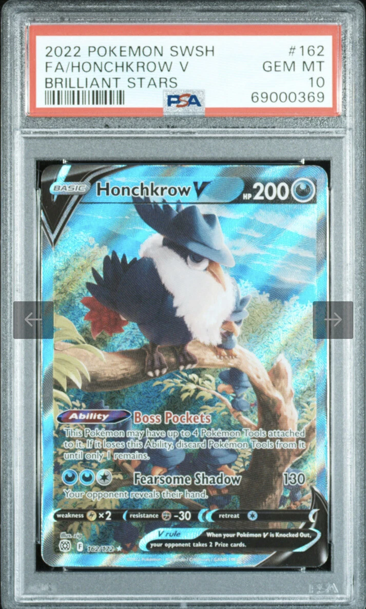 honchkrow v pokemon card value Honchkrow V 162/172 Swsh09: Brilliant Stars for sale