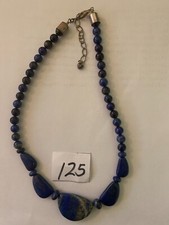 Reduced - Jay King HSN Mine Finds DTR Gemstone .925 Beaded and Flat Stone Lapis