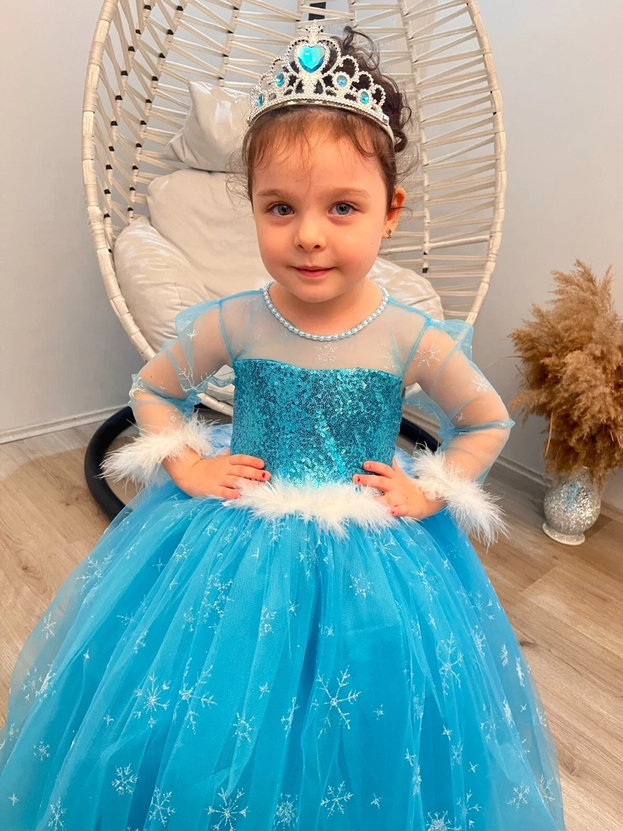 Elsa Costume For Girls, Frozen Elsa Dress