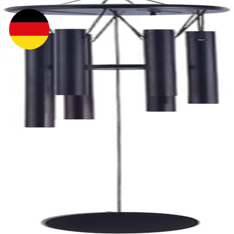 1 Stück Traditionelles Chinesisches Windspiel Aus Aluminiumrohr 29 Zoll Schwarz