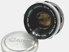 Canon 35mm f/1.5 LTM L39 Lens, TLS, Zero Optik