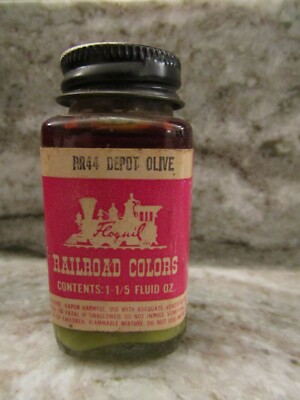 FLOQUIL RAILROAD COLORS MODEL PAINT - 1 1/5oz 1 1/5 OUNCE - DEPOT OLIVE RR44