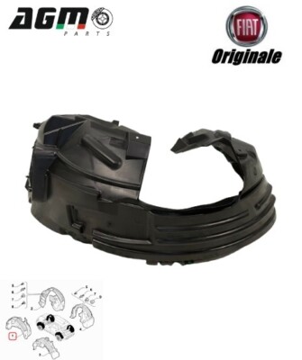 Abri Passage de Roue Avant Gauche Original Fiat 500X 1.3 Mjt 1.4 B