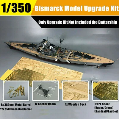 MARKENLOS 1/350 Schlachtschiff Schiff Bismarck Detail-up Teil für Hobby Boss/Tamiya/Revell