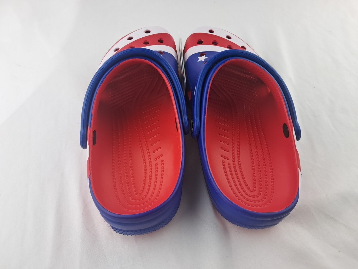 Crocs Classic American Flag Clogs Men 9 Women 11 Patriotic  display picture 2