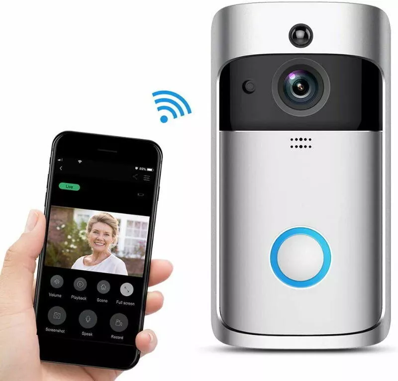 Smart doorbell free cloud discount