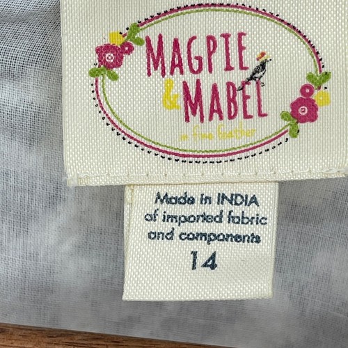 Magpie & Mabel Lace Dress Ruffle Tiered Birthday Party Event Boho Girl Size 14 - Picture 8 of 14