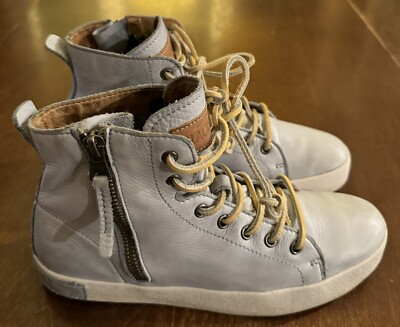 BLACKSTONE JL-18 Leather Lace SIDE ZIP High Top SNEAKERS