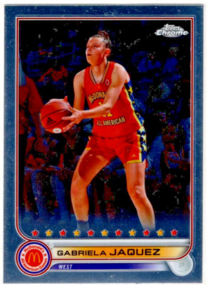 2022 Topps Chrome Basketball Gabriela Jaquez No. 44