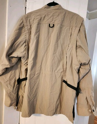Fishing Jacket & Vest Khaki 2in1 w/ Removable Sleeves Ex Officio Men's Sz Large - Picture 6 of 12