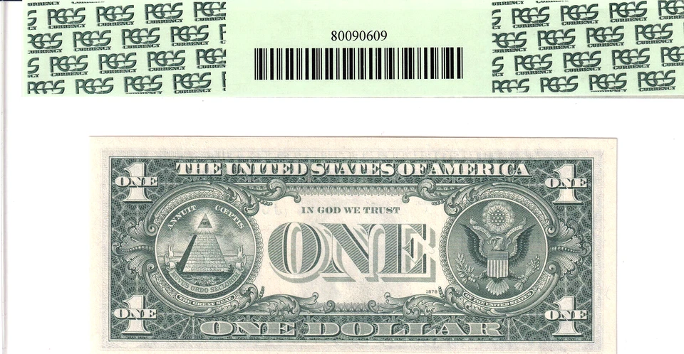 1974 $1 Federal Reserve Note **STAR** PCGS 67PPQ Fancy REPEATER #J00320032* - Image 2 of 2