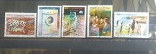 Série 5 Timbres Société Oblitérés cachet rond N° 3351/3355 de 2000