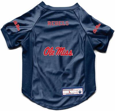 MISSISSIPPI OLE MISS REBELS DOG CAT DELUXE STRETCH JERSEY CHOOSE SIZE