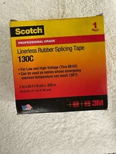 Scotch  Linerless Rubber Splicing 130C 3/4 in x 30 ft. Black Electrical Tape