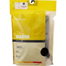 Magellan Outdoors Kids Small Base Layer Set Waffle Knit Caviar