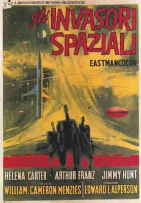 Invaders From Mars (Italian/1953) - Miniature Film Poster/Book Clipping