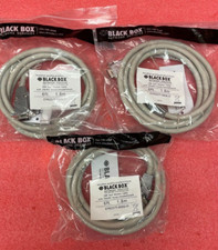 BLACK BOX EYN257T-0006-FF DB9 NULL MODEM CABLE WITH EMI/RFI QTY 3 