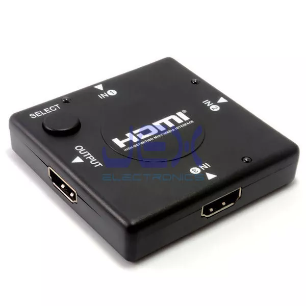 3 Way Port HDMI Audio Video Selector Switcher Switch Box DVD PS4 Xbox One to TV