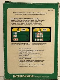 Intellivision Lot of 5 Vintage Mattel Games Golf, Racing, Bowling, Poker, Skiing