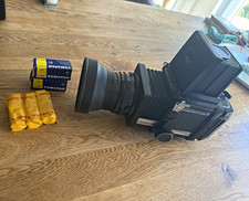 Mamiya RB67 Mittelformat Kamera analog, schwarz, mit Objektiv