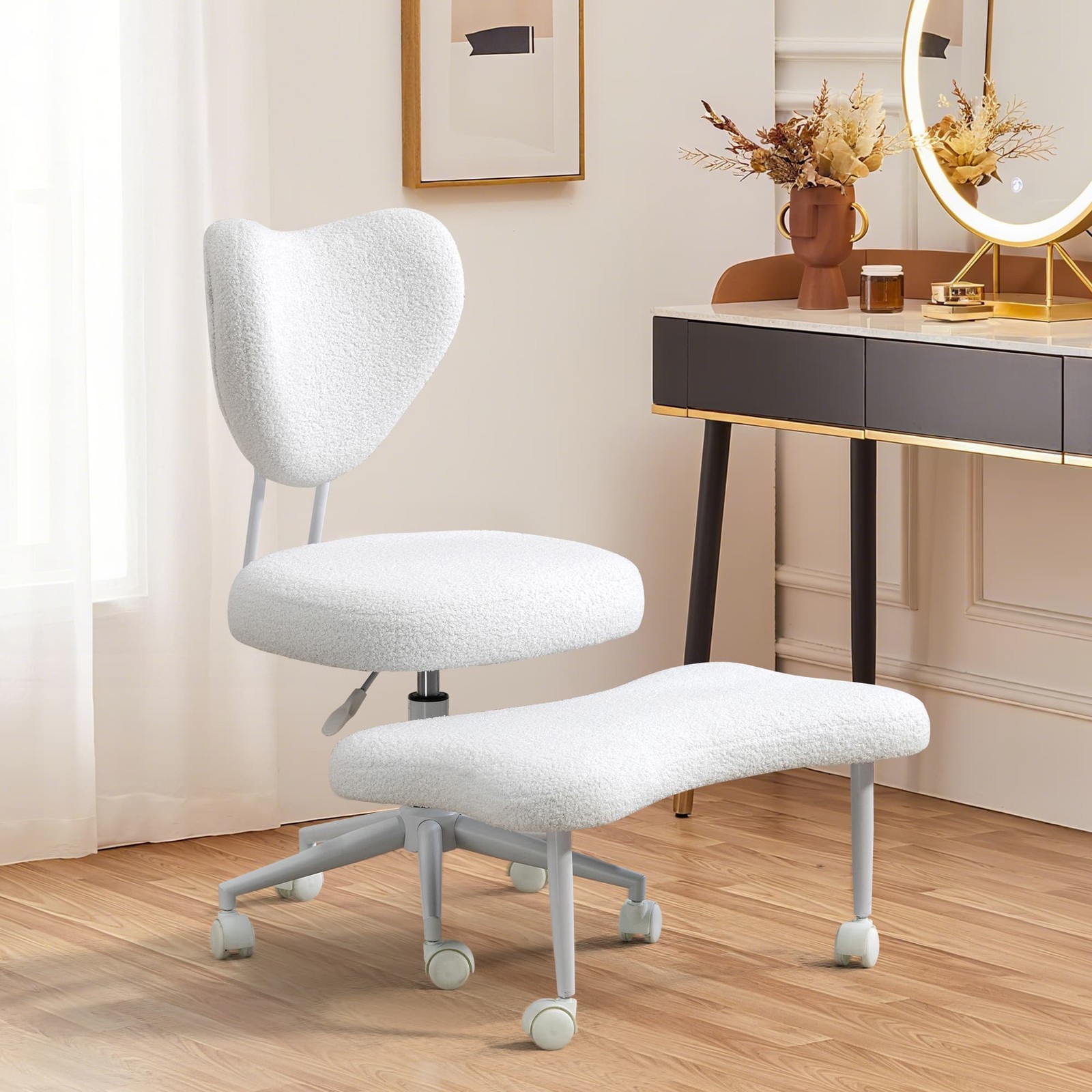 Cross Legged Seat With Lumbar Support Foroffice