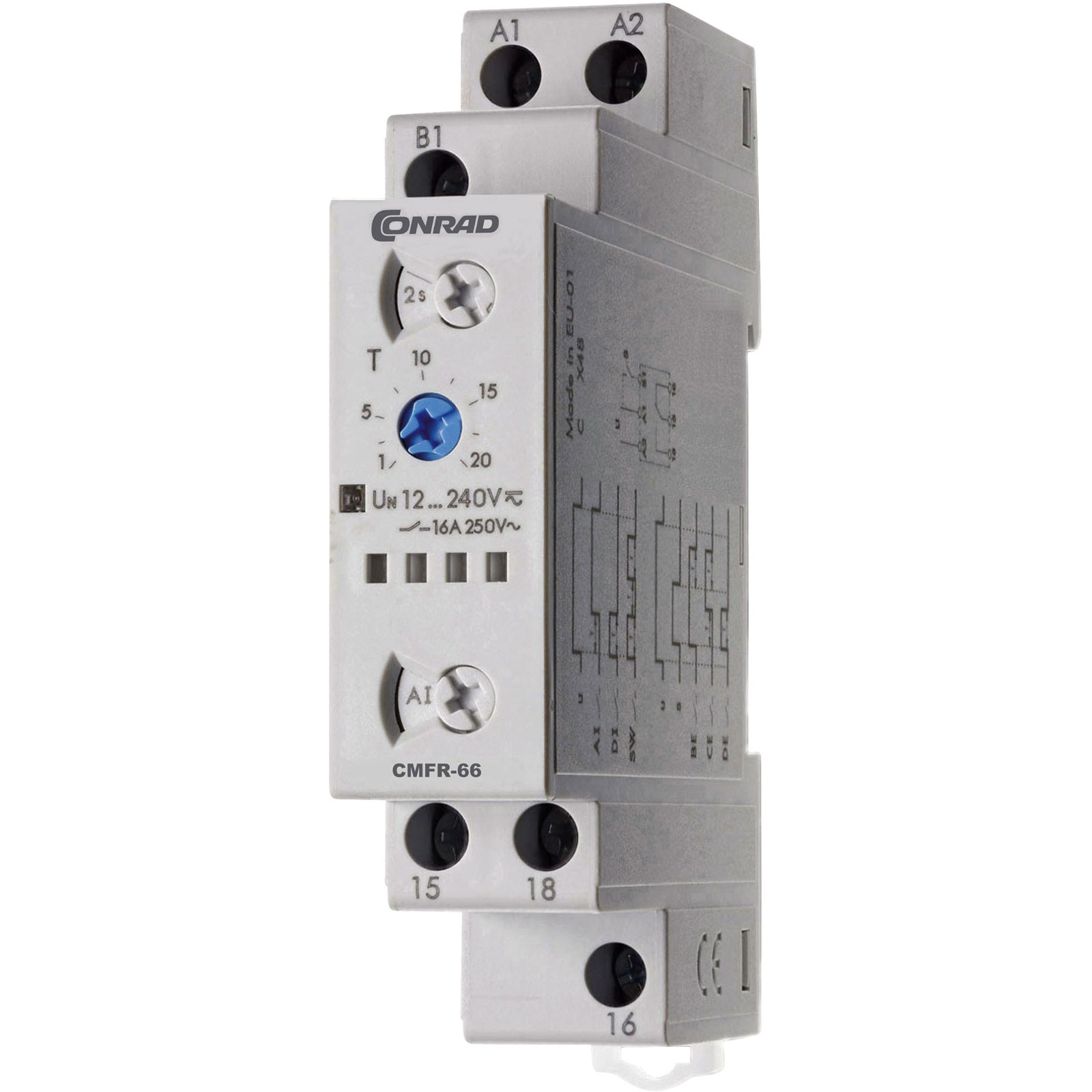 Conrad Cmfr-66 Time Delay Relay 1 Co Spdt-Co 12-240V Dc/Ac 8012823346281 - Image 2