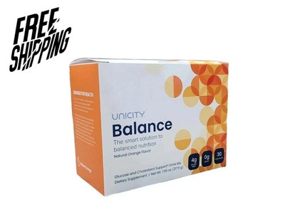 UNICITY Balance Cholesterol Support Drink Mix 30 Stick Pack (ORANGE) Exp 04/2027