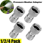 1/2/4pcs High Pressure Garden Hose Washer Adapter 3/4"GHT to 1/4"Quick Connect