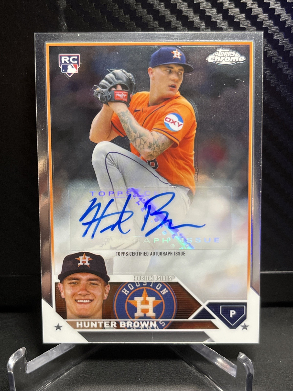 2023 Topps Chrome Update Hunter Brown #AC-HB Update Autographs Chrome