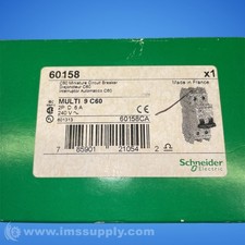 Schneider Electric 60158CA Miniature Circuit Breaker, C60, 2P, 6A FNOB