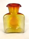 Beautiful Vintage Blenko #384 Tangerine Amberina Glass Pitcher Vase Decanter