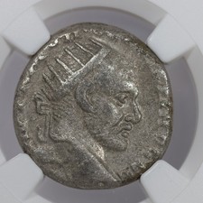 Macrinus BI Tetradrachm Roman Province Carrhae Mesopotamia 217-218 AD NGC VF