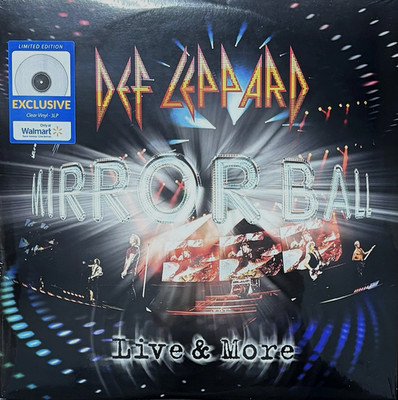 Def Leppard Mirror Ball-Live & More WALMART EXCLUS NEW SEALED 3X CLEAR VINYL LP