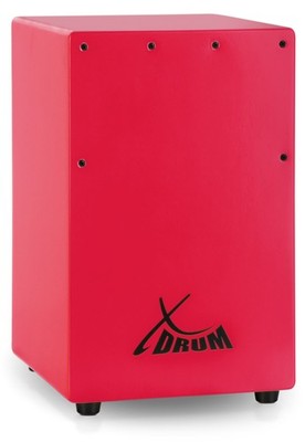 Rote Kinder Cajon mit nur 36 cm Höhe als tolles Trommelmöbel im Kinderzimmer