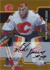 2001-02 Be A Player Signature Series Autographs Gold Mike Vernon XSP