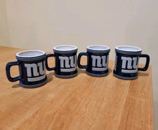 NEW YORK  GIANTS  Boelter Brands  FOUR  2"  Tall Display Mugs  NFL  2011  2013