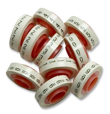 SDR-0-9 - Wire Marker Tape Refill Roll: Numbers - 0-9 - (Pack of 10)