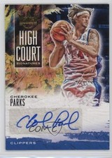 2019 Panini Court Kings High Signatures 47/179 Cherokee Parks #HC-CPA Auto 01wi